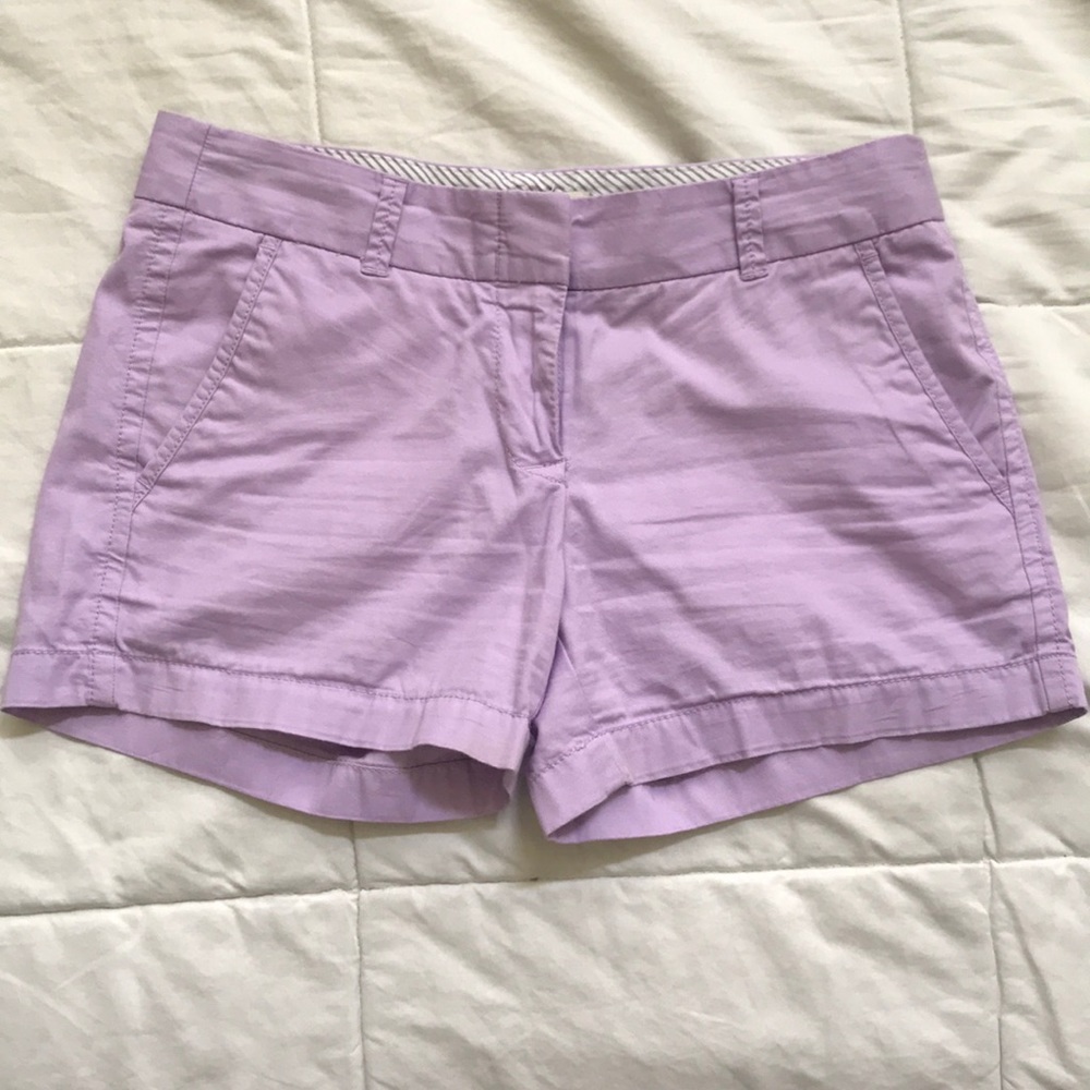I.Crew Chino Shorts size 2 Lavender 3in inseem